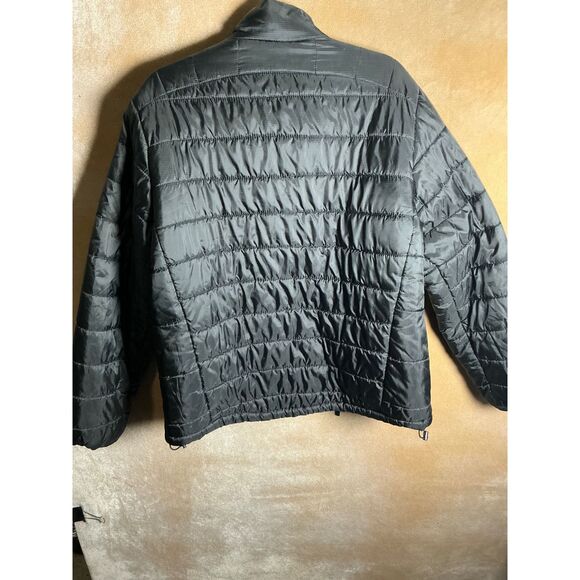 US Polo Assn Mens Puffer Jacket Black Quilted Full Zip Collared Size M - Picture 4 of 7